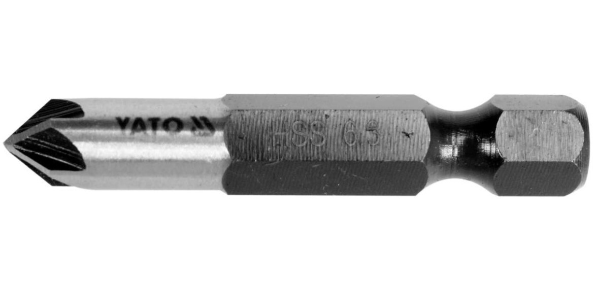 Зенкер конічний по металу 6,3 мм, L = 40 мм, 5 ріжучих кромок Yato YT-44721