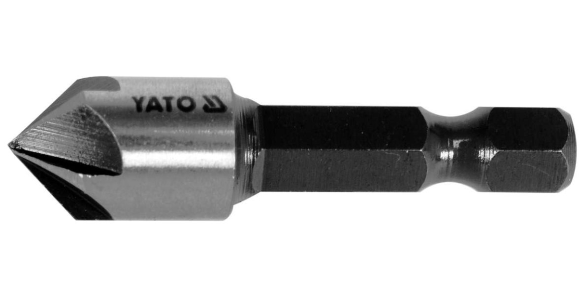 Зенкер конічний по металу 10,4 мм, L = 40 мм, 5 ріжучих кромок Yato YT-44723