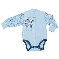 Напівкомбінезон (боді) для хлопчика GABBI BD-01-1-18 Арктика Блакитний на зріст 62 (11332)