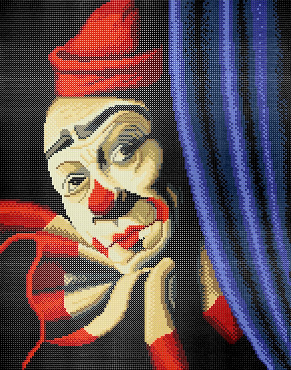 Схема для вишивки бісером ,, Клоун ,, Сб-544, фото 1