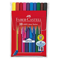 Фломастеры Faber-Castell 10 цв Grip трехганные