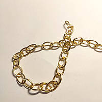 Ланцюжок на метраж Finding Крест Золото Алюміній 15 мм x 10 мм Ціна за 1 метр