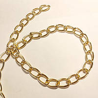 Ланцюжок на метраж Finding Пласка Золото Алюміній 16 мм x 10 мм Ціна за 1 метр