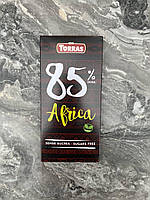 Черный шоколад Torras Africa 85% какао без сахара 100 грм