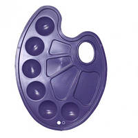 Палитра Zibi 6920-07 овальная пластиковая фиолетовая (5 шт. в упаковке)