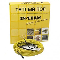 Нагрівний кабель In-therm 170 Вт / 8 м2 в плитку, теплий підлогу електричний Ін терм