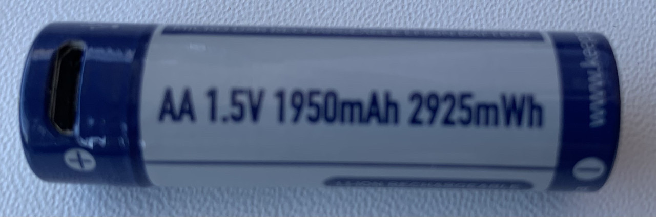 Акумулятор KEEPPOWER AA 14500 1.5V 1950 mAh з micro USB