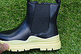 Дитячі демісезонні чоботи напівчобітки для дівчинки чорні р28-32, фото 6