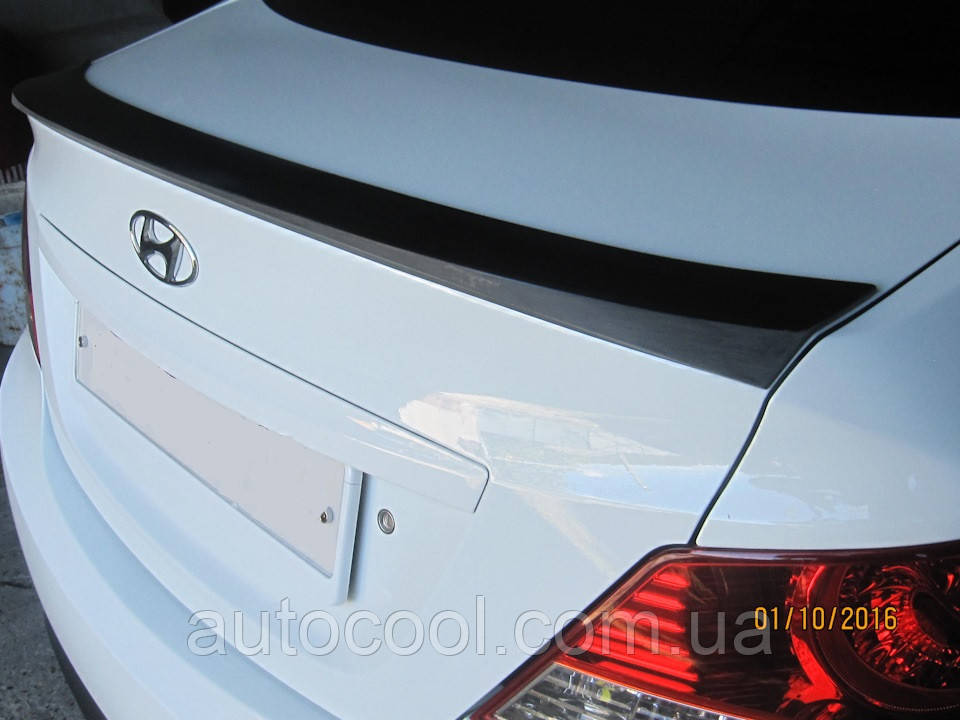 Спойлер багажника (Сабля,ліп спойлер, качиний хвостик) Hyundai Accent/Solaris 2010-2016 р.в. Акцент