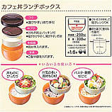 Skater Japanese Bento Bowl 2 Tier Temari Rabbit 560 мл (19 унцій) із сумкою для перенесення (чорний), фото 7