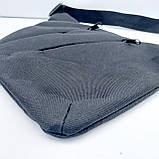 Сумка-кобура чоловіча пума чорна з відділеннями, фото 3