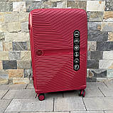 Дорожній чемодан удоростійкий ВЕЛИКИЙ L 96л Дорожня сумка 8 колес (4х2) WINGS DQ-181-04 Валіза з ПОЛІПРОПІЛЕНУ, фото 2