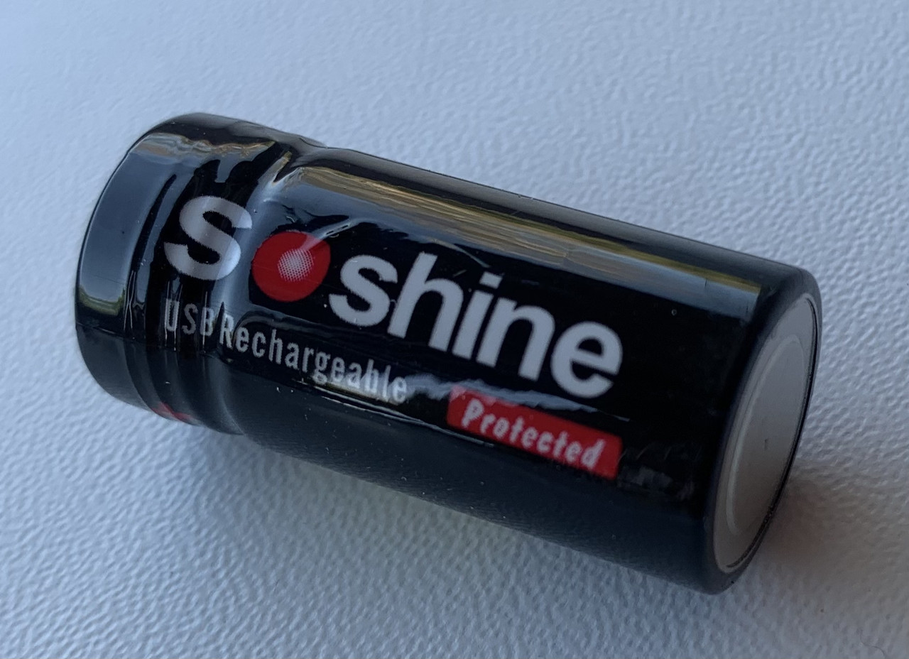 Акумулятор SOSHINE RCR123A/16340 USB Li-Ion, 700 мАч