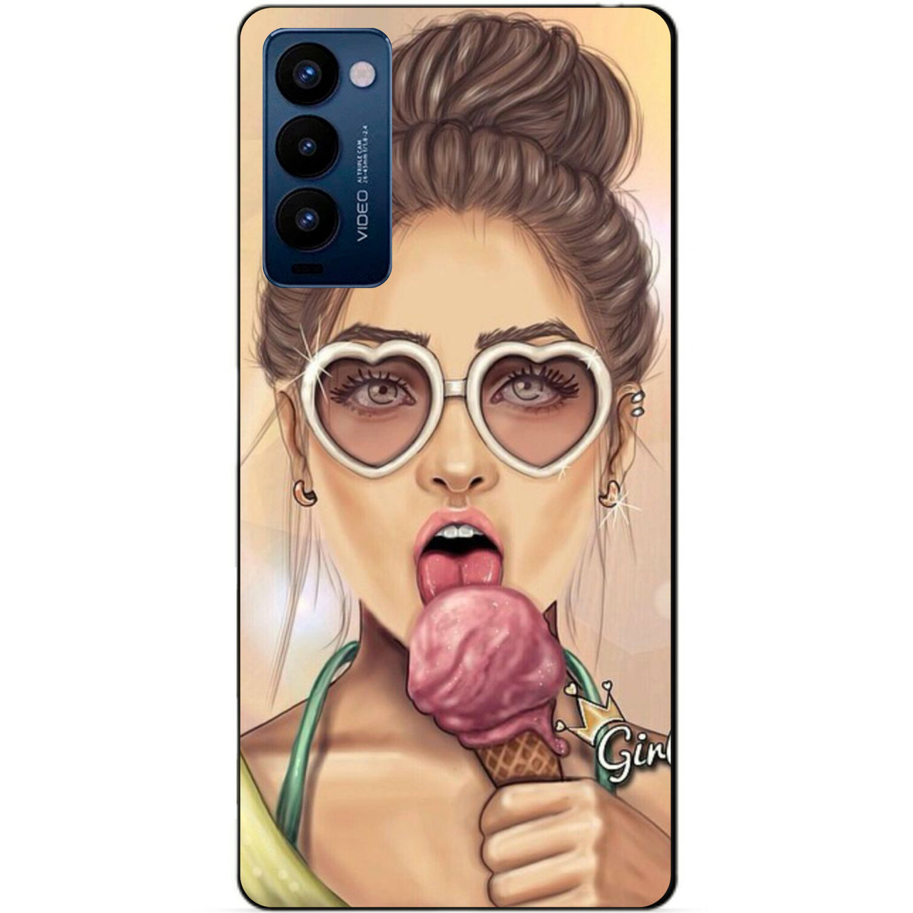Силиконовий бампер чехол для Tecno Camon 18p з картинкою Морозене