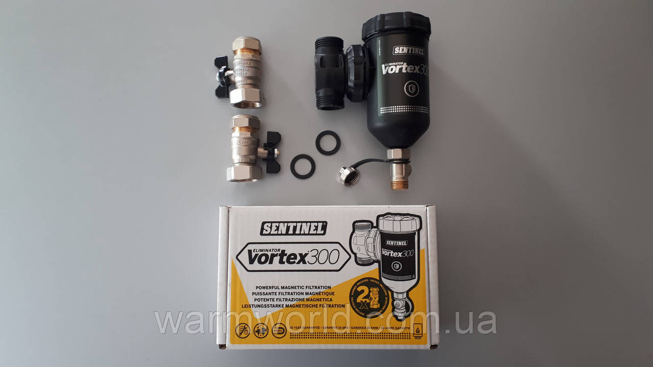 M202100032 Vortex 300, сепаратор шланга Compact з магнітом, цанга 22 мм Sentinel Vaillant