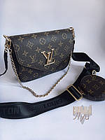 Женская сумка клатч кожаная Louis Vuitton