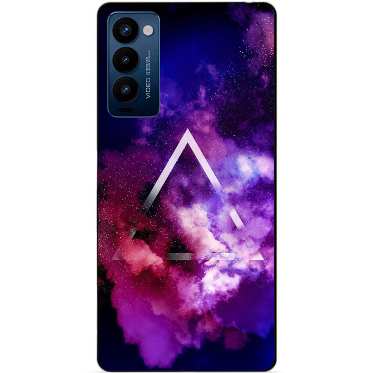 Силиконовий бампер чехол для Tecno Camon 18p з картинкою Космос