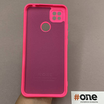 Чохол для Xiaomi Redmi 9C щільний із мікрофіброю чохол на телефон сяомі редмі 9с малиновий SSD, фото 3