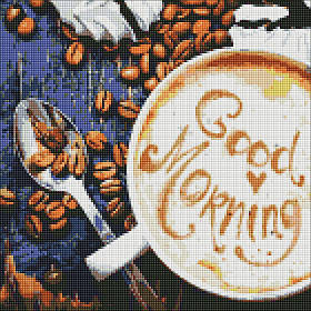Алмазна мозаїка Натюрморт Good Morning 40*40 см AMO 7200