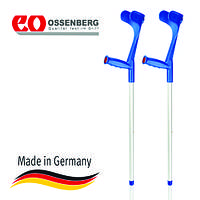 Підлокітна милиця EXTRA STRONG тверда ручка максимальне навантаження 150 кг синій OSSENBERG