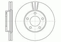 Тормозной диск передний MAZDA PREMACY 3\5 TD614