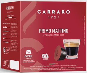 Кава в капсулах Дольче Густо - Carraro PRIMO MATTINO Dolce Gusto (16 капсул = 16 порцій)