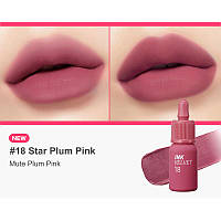 Матовый тинт для губ, Peripera, New Ink The Velvet, #18 Star Plum Pink