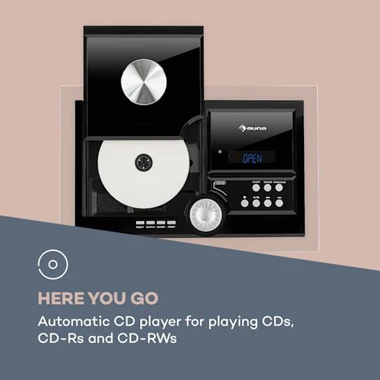 Купить Стереосистема Stereosonic, настенный монтаж, CD-плеер, USB, BT ...