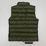 Чоловіча жилетка Stone Island безрукавка спортивна стильна Туреччина хакі | Жилет чоловічий. Живе фото, фото 6