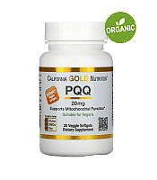California Gold Nutrition, Пирролохинолинхинон, PQQ, 20 мг, 30 капсул