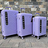 Чемодан дорожній ВЕЛИКИЙ WINGS DQ-181-05 PRIMEROSE Дорожня сумка ВЕЛИКА Сумка з ручкою 8 колес ПОЛІПРОПІЛЕН, фото 7