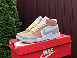 Жіночі кросівки Nike Air Jordan шкіряні стильні молодіжні різнокольорові, фото 3