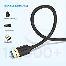 Кабель Ugreen USB 3.0 type A to USB 3.0 type A (Чорний, 0.5м), фото 2