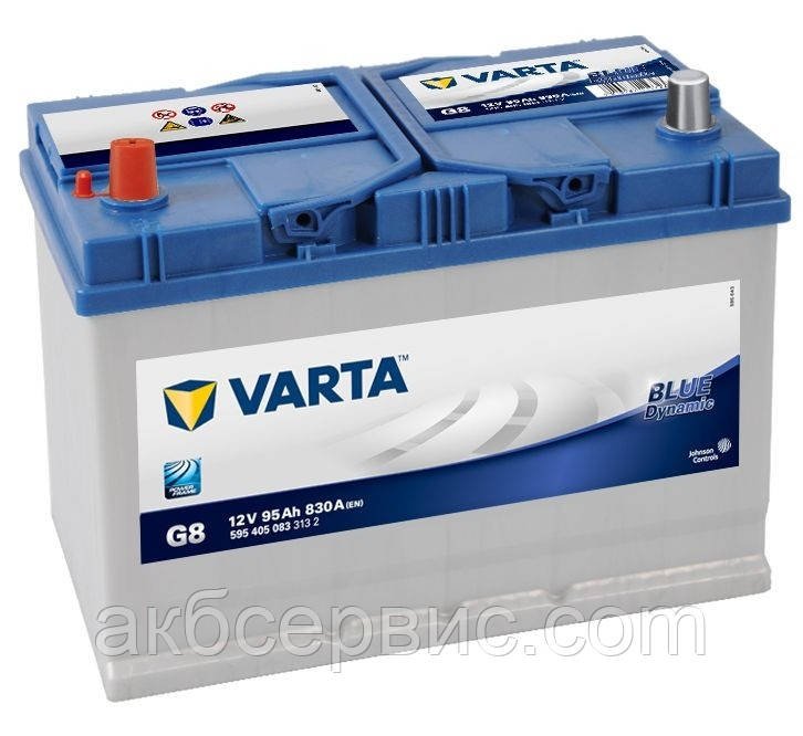 Акумулятор автомобільний Varta 6СТ-95 BLUE dynamic (G8)