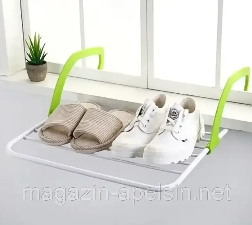 З'єднана сушалка для одягу Fold Clothes Shelf зелений, розмір 60x35s