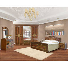 Модульна спальня у класичному стилі Діана піно горіх з художнім друком