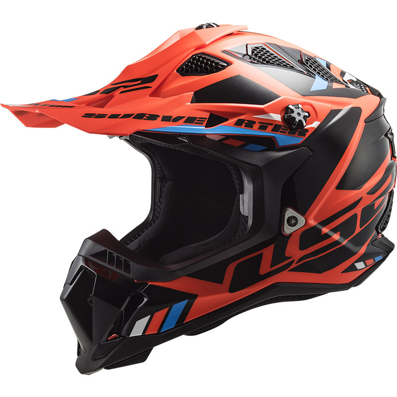 Мотошолом LS2 MX700 Subverter EVO Stomp Orange Black S