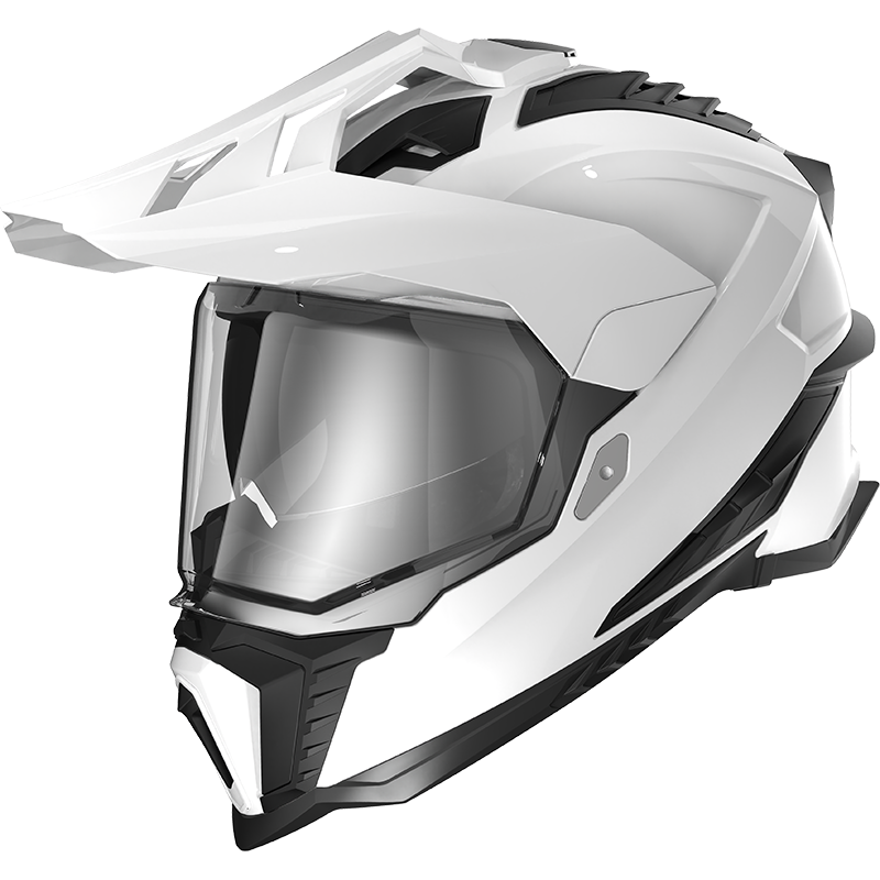 Мотошолом LS2 MX701 Explorer Solid Gloss White XS