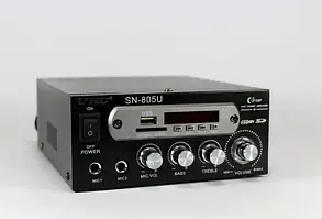 Підсилювач AMP 805 + BT, Аудіо підсилювач, Підсилювач потужності звуку
