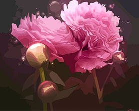 Картина за номерами Магічні півонії 40*50 см ArtCraft 12123-AC