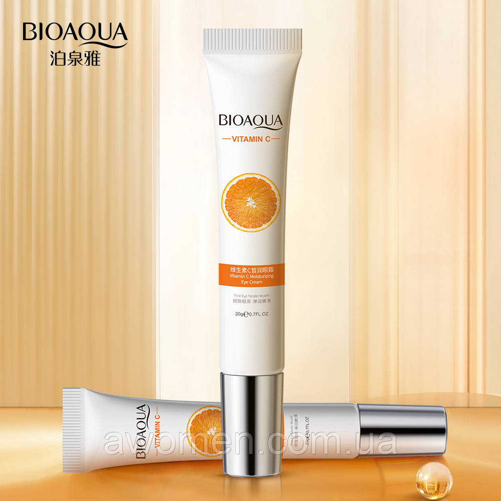 Уценка! Крем для шкіри навколо очей Bioaqua Vitamiv C, з вітаміном С, 20 g (м'ята коробка0