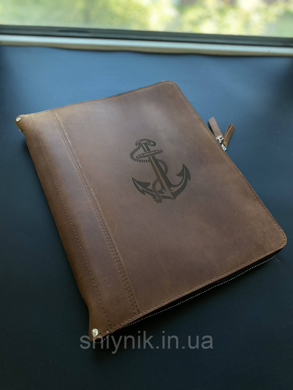 Шкіряна папка для морських документів FAMILY FOLDER кіньчна