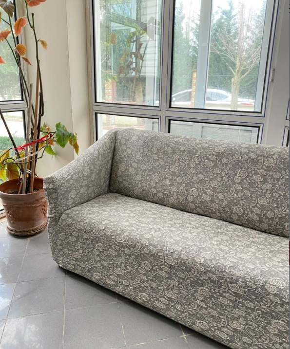 Чехол для дивана и кресла накидка, покрывало на диван и кресла съемныеТурция жаккардовые Бежевый (ID#1672747326), цена: 2494 ₴, купить на Prom.ua