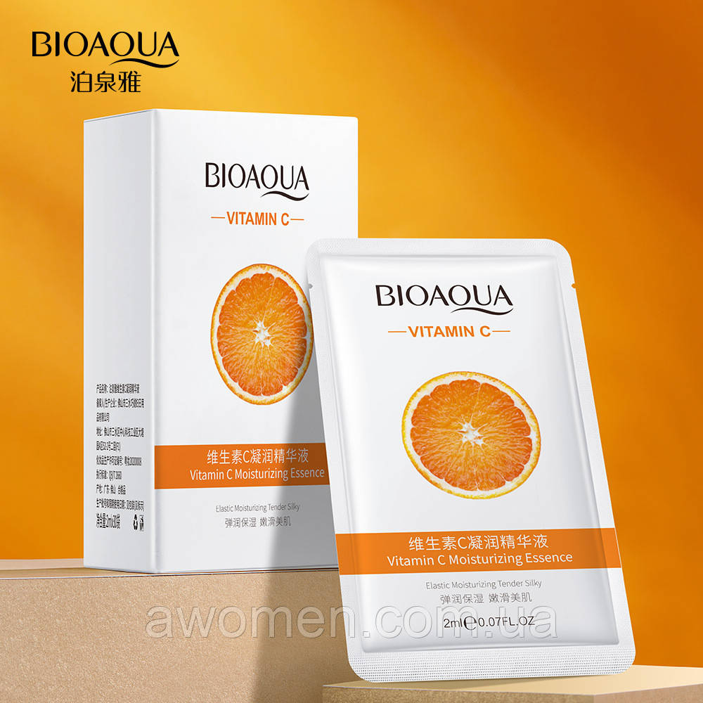 Есенція для обличчя Bioaqua (Vitamin C) з екстрактом вітаміну C 2 ml (паковання 30 штук)