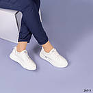 Жіночі кеди світло-бежевого кольору, фото 6