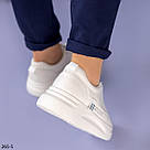 Жіночі кеди світло-бежевого кольору, фото 7