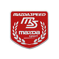 Эмблема MazdaSpeed на заднюю часть авто (красная), Mazda