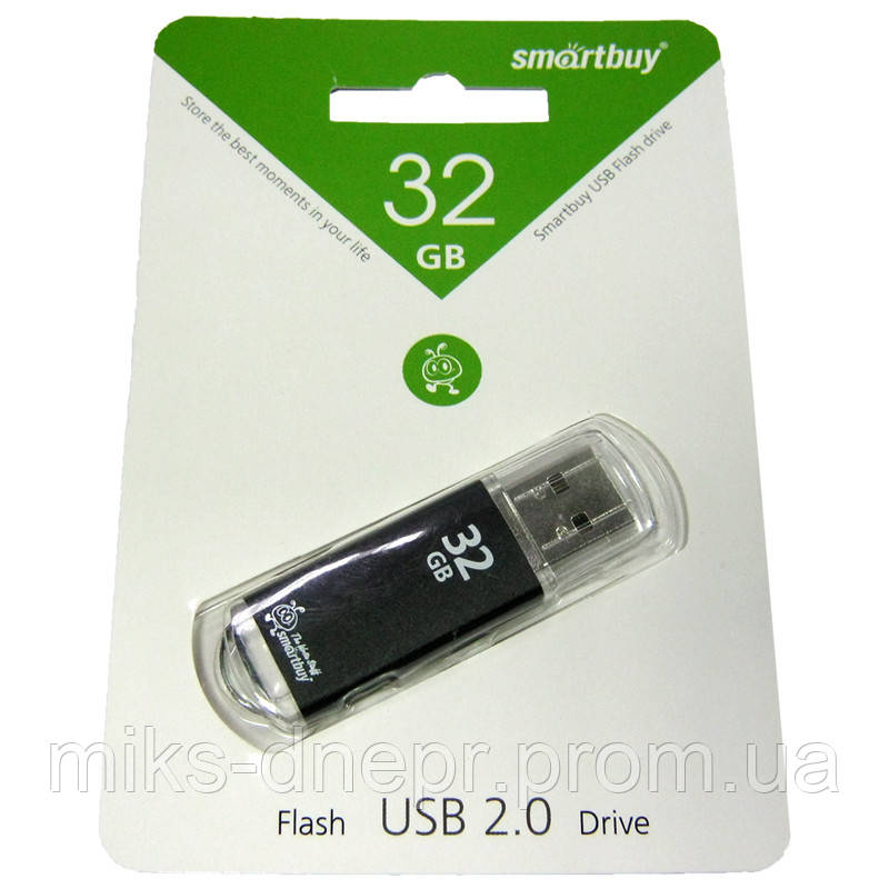 Флеш пам `ять 32Gb Smartbuy V-Cut Black