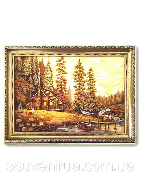 Картина з бурштину "Човен", фото 1