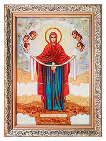 Ікона з бурштину Пресвята Богородиця (Ікони)